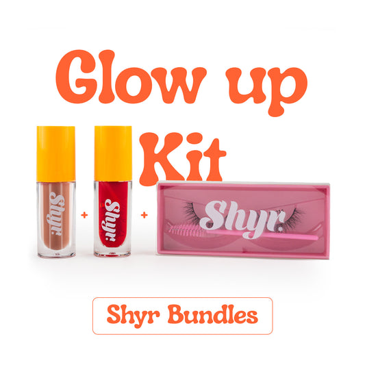 Glow Up Makeup Kit From Shyr- A Lipstick, Tint And Lashes